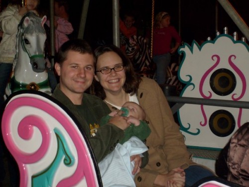 Robert's first carrousel ride